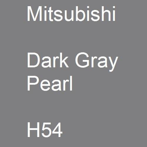 Mitsubishi, Dark Gray Pearl, H54.